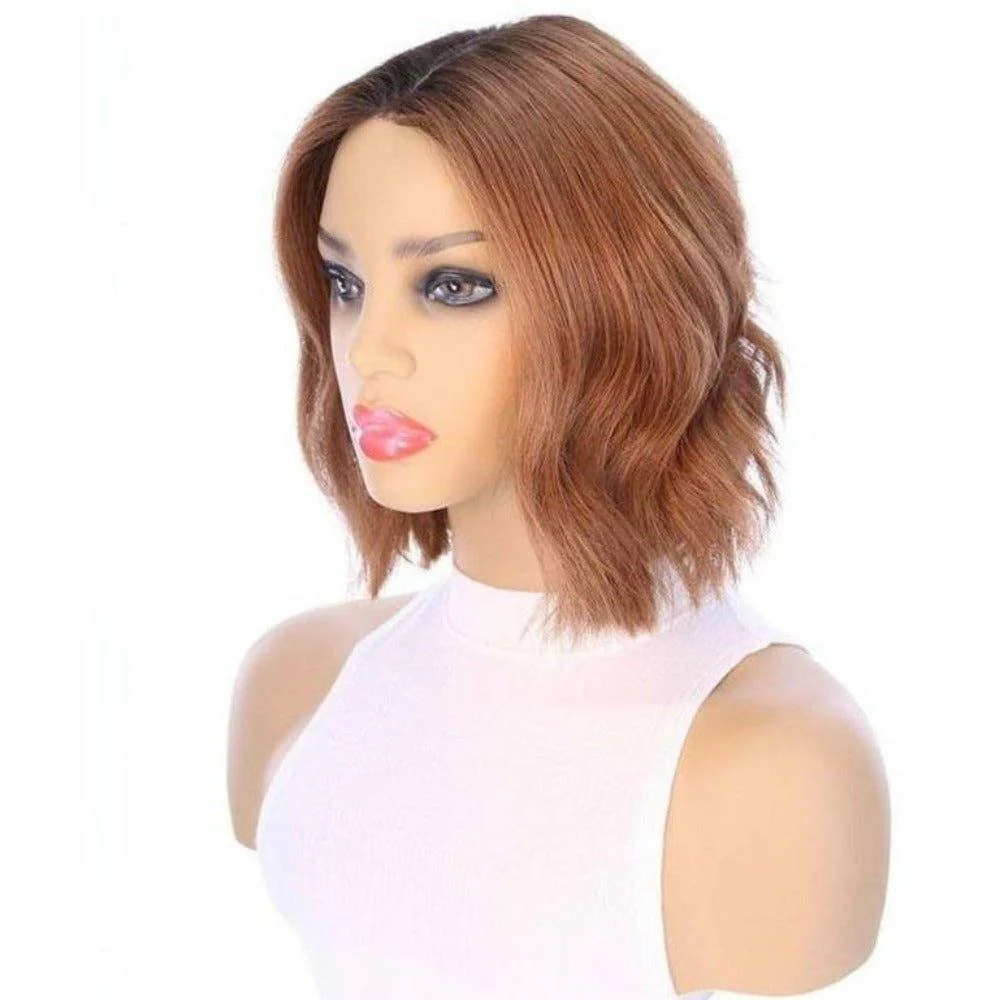 12" Divine Lace Top Wig Copper w/ Partial Rooting - Image 3