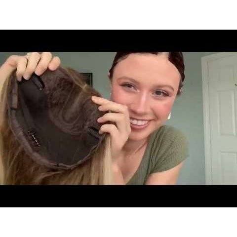 13" Divine Lace Top Wig Medium Brown Babylight w/ Full Rooting - Image 7