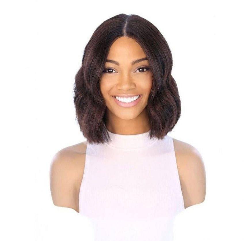 12" Divine Lace Top Wig Soft Black w/ Face Framing - Image 3