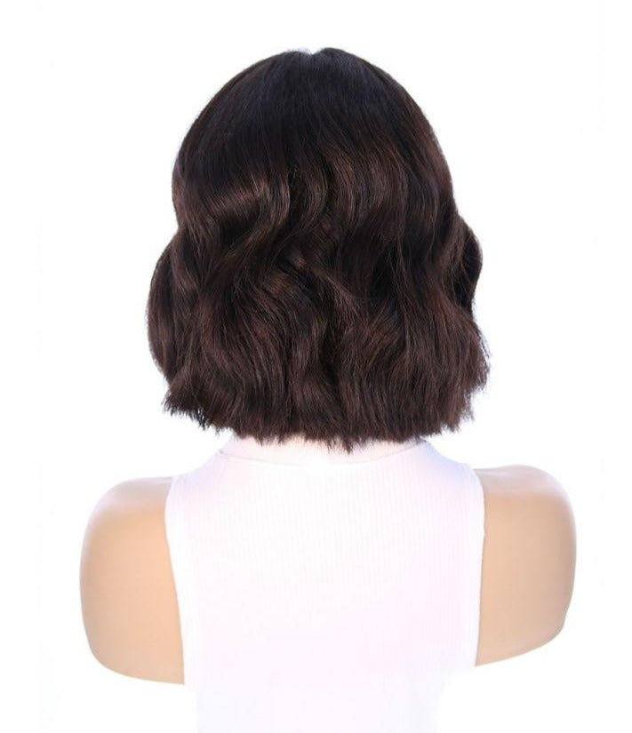 12" Divine Lace Top Wig Soft Black w/ Face Framing - Image 6