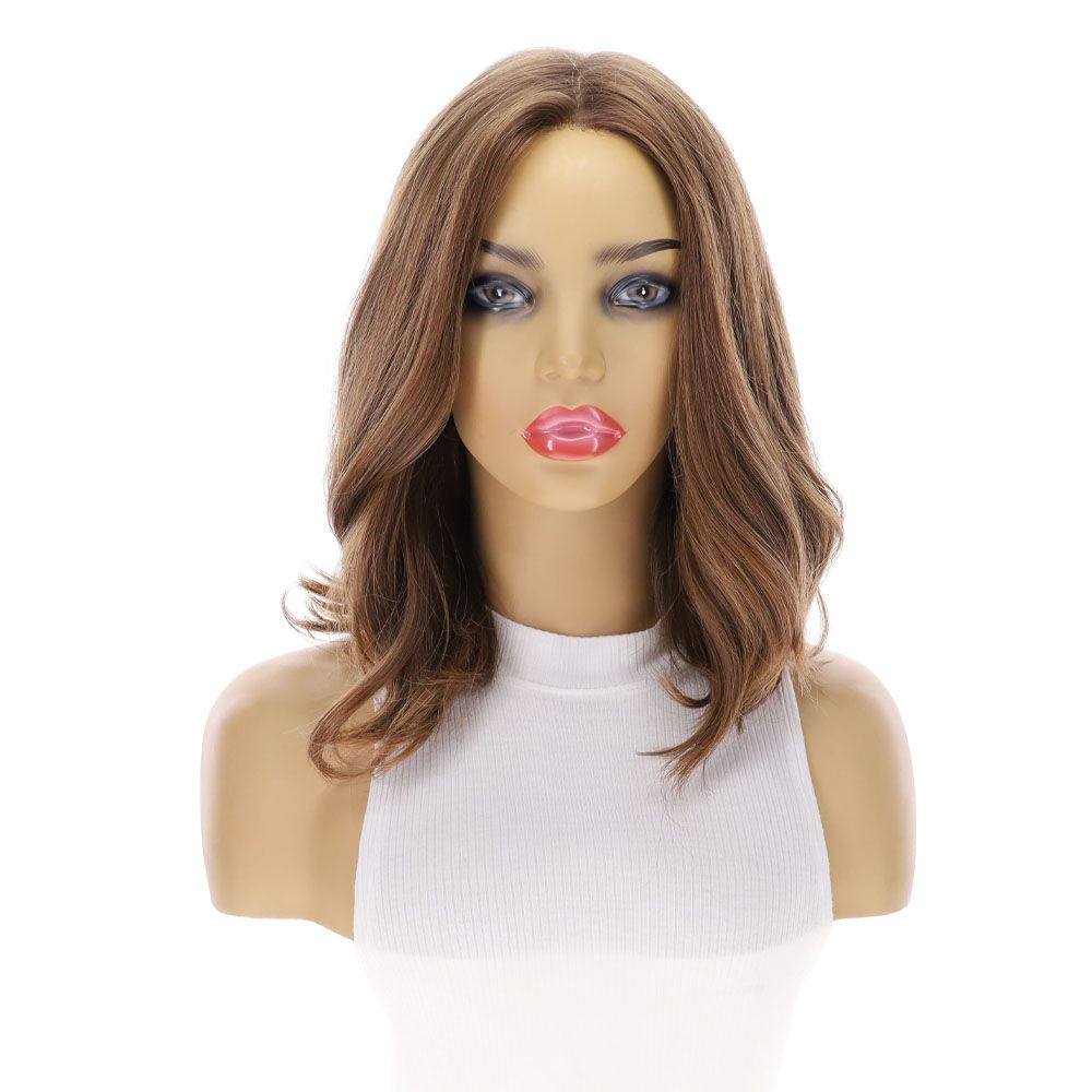 13" Luxe Bob Silk Top Wig #10 Neutral Light Brown - Image 4