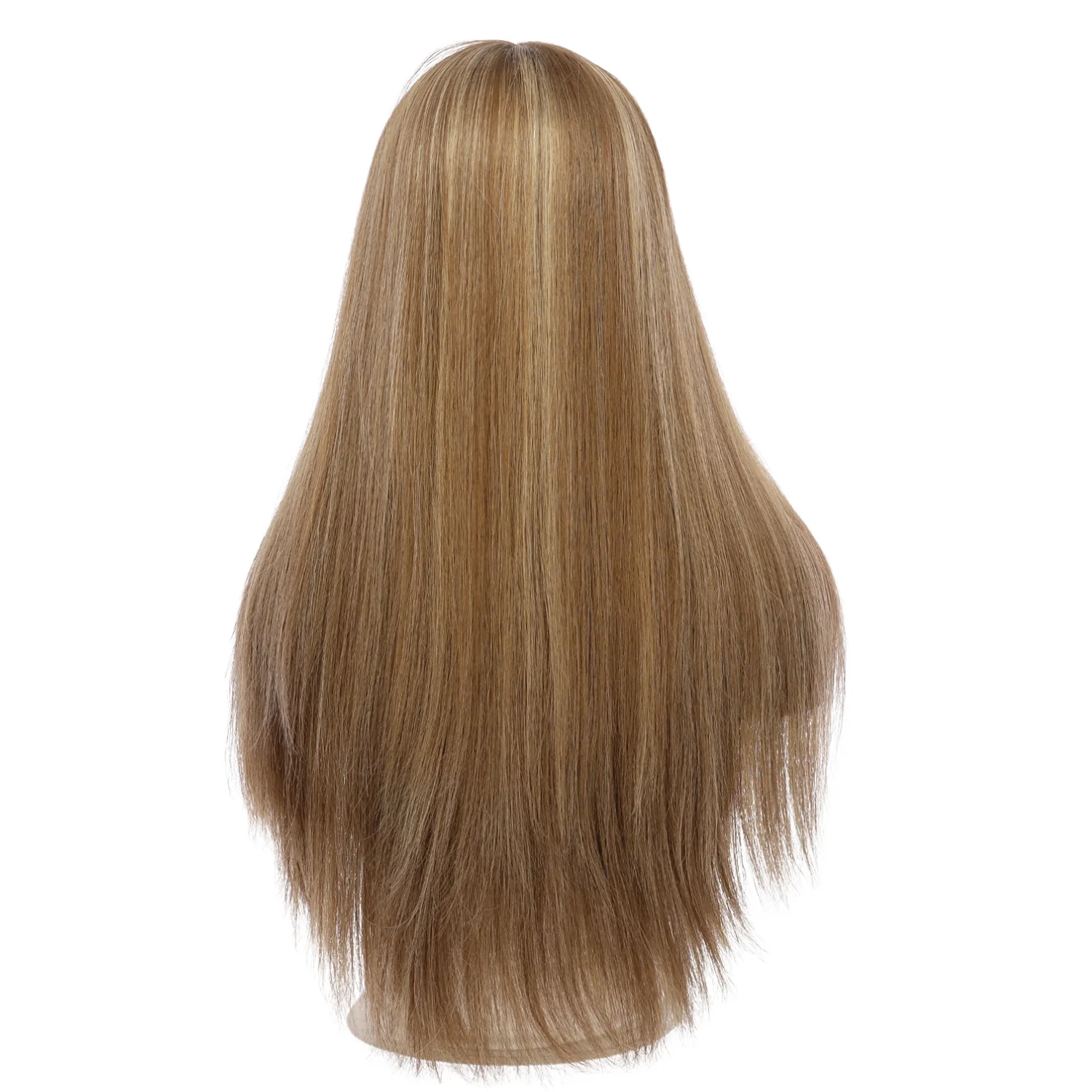 26" Ponytail Silk Top Wig Medium Blonde - Image 3